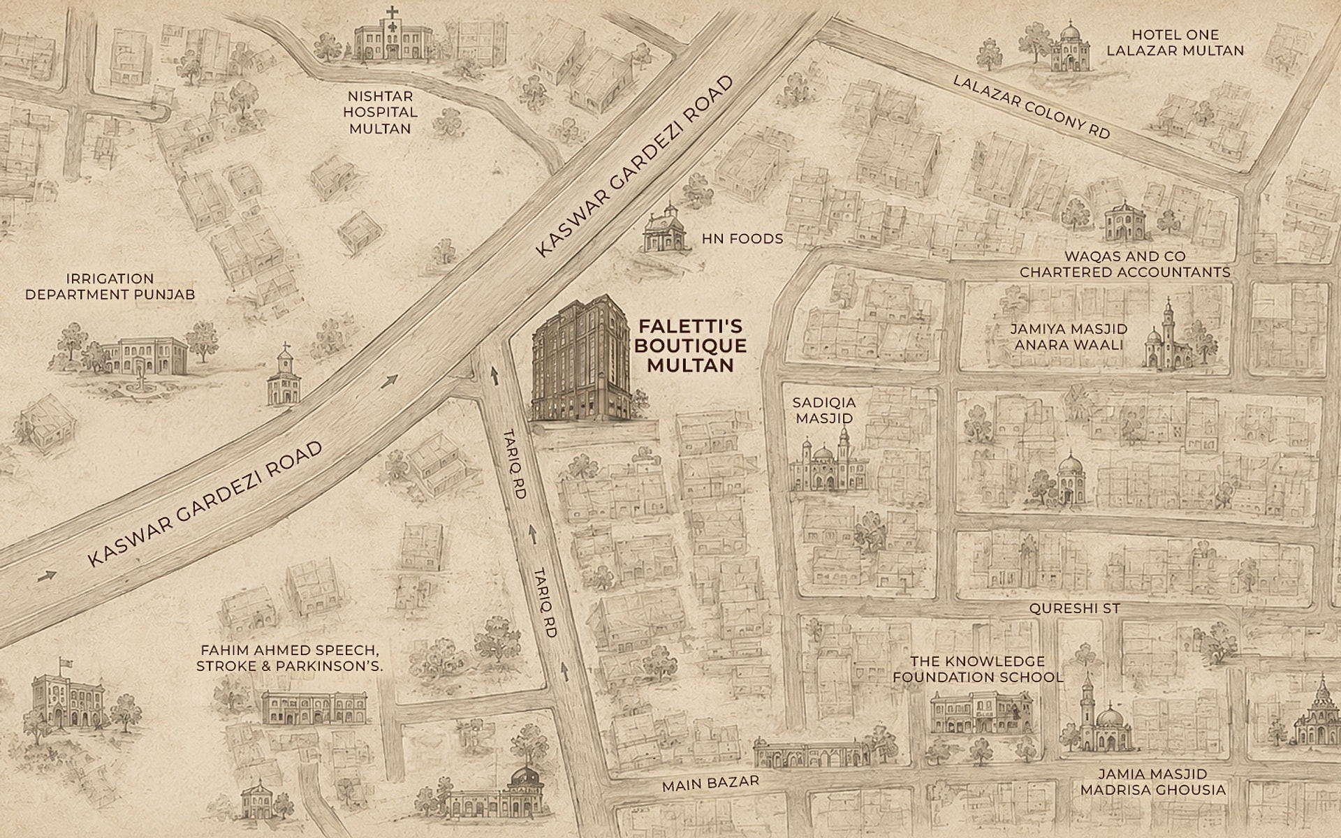 Map showing the property’s location